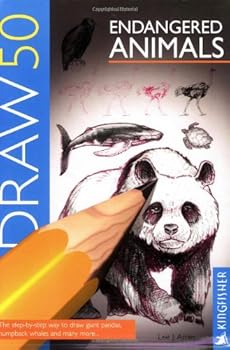 Paperback Draw 50 Endangered Animals Book