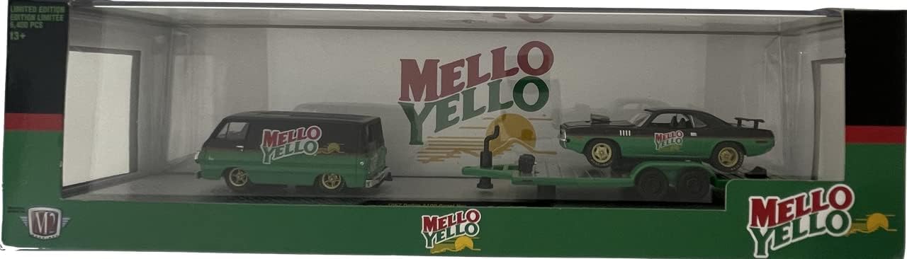 M2 Machines 1967 Dodge A100 Panel Van & 1971 Plymouth Hemi Cuda, [Mello-Yello]