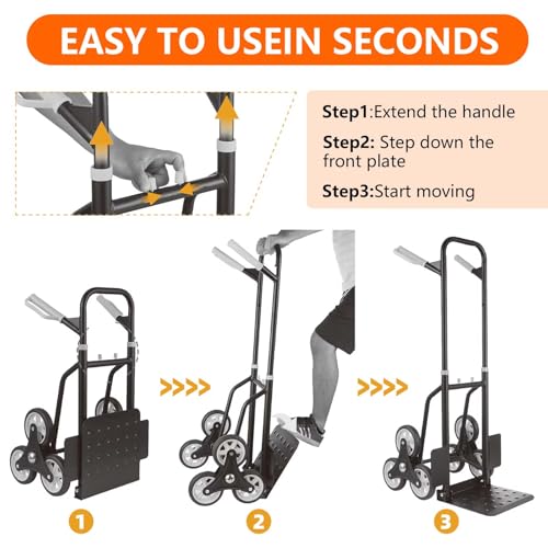 Carretilla escalera plegable con capacidad 330 lbs miniatura 7