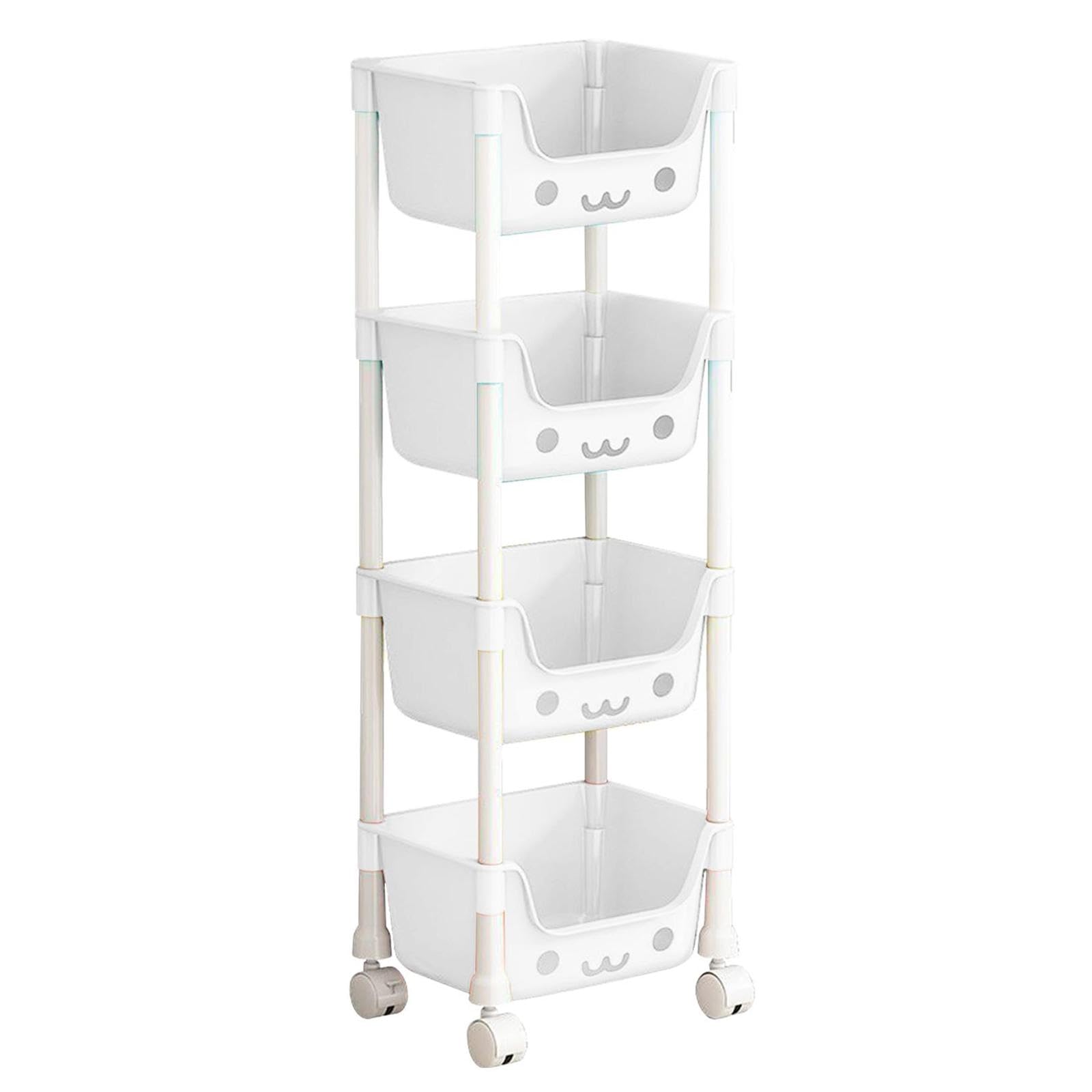 Carrello Multiuso Con Ruote 4 Ripiani