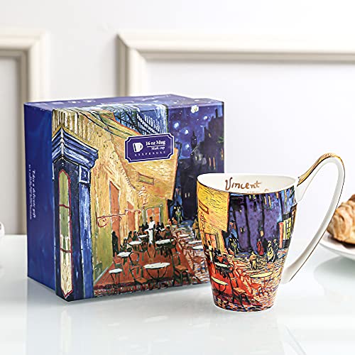 Mug Ceramic Novelty Coffee Mugs 16 Oz Creative Art Give Van Gogh Lovers Unique Gifts #TOP1