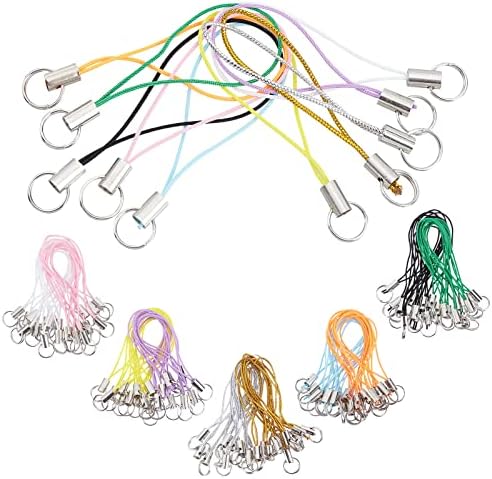 Lot Cell Phone Beads Lanyard Cord Strap Lariat Mobile Lobster Clasp DIY 20/50X E