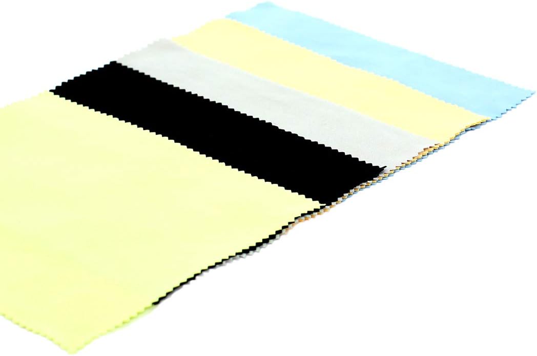 Microfiber Cleaning Cloths (10 Packs) for Delicate Surfaces Lenses Eyeglasses Cell Phone Screens and Camera Lenses LCD TV Screens Other Electronic Jewelry Cleaning Supplies : Health & Household