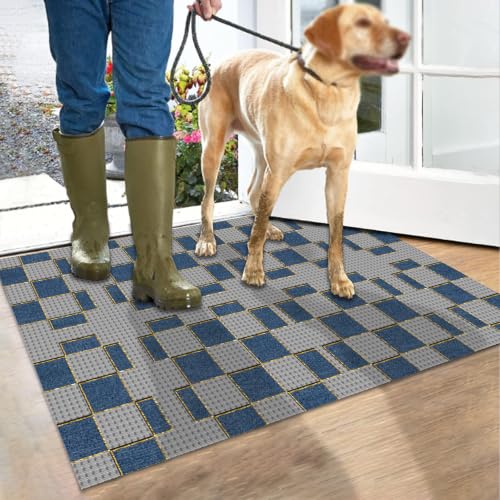 Alfombra de pasillo de 90x140 cm lavable con base antideslizante 6
