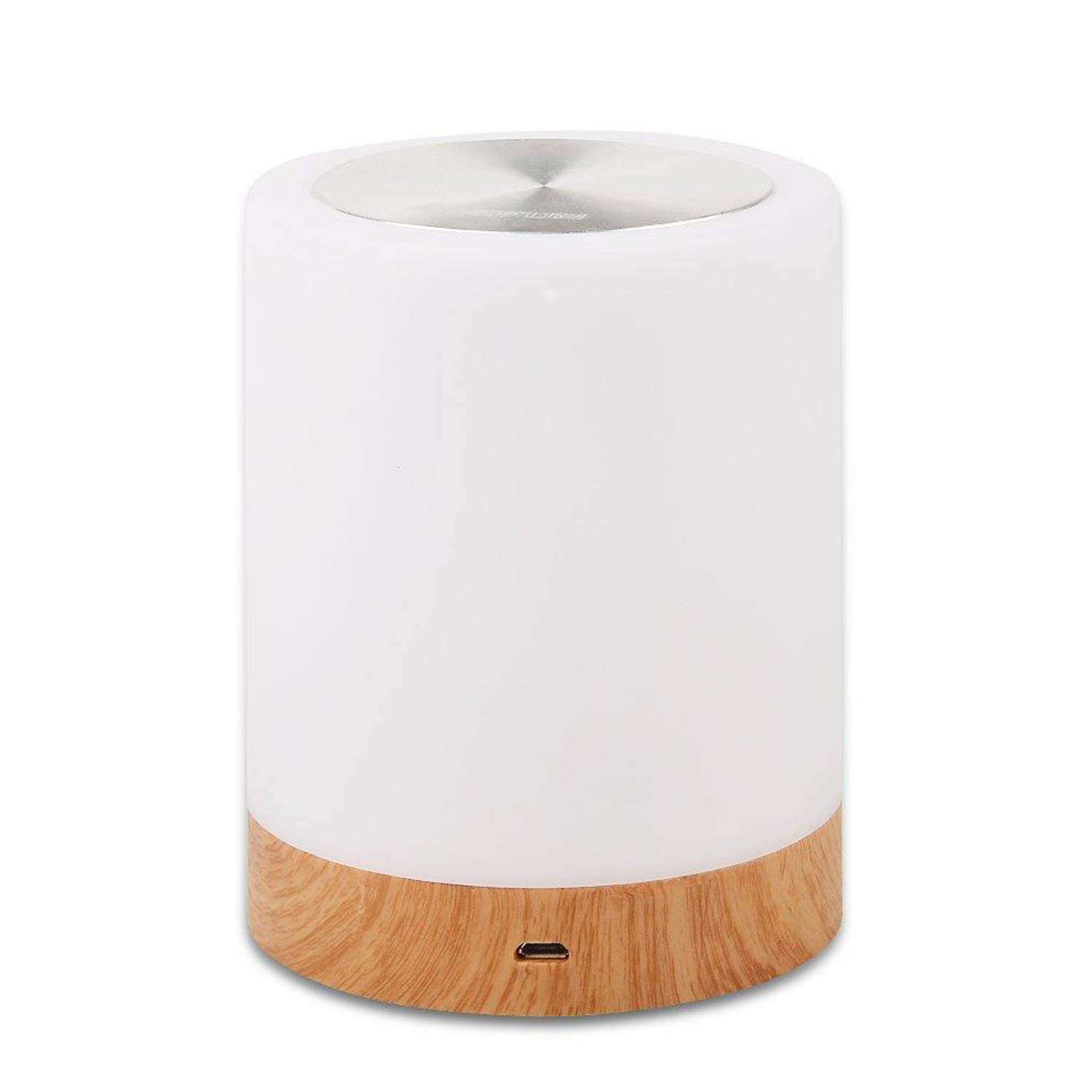 RETYLY Night Light, Touch Lamp for Bedrooms Living Room Portable Table Bedside Lamps with Rechargeable Internal Battery Dimmable 2800K-3100K Color Changing RGB