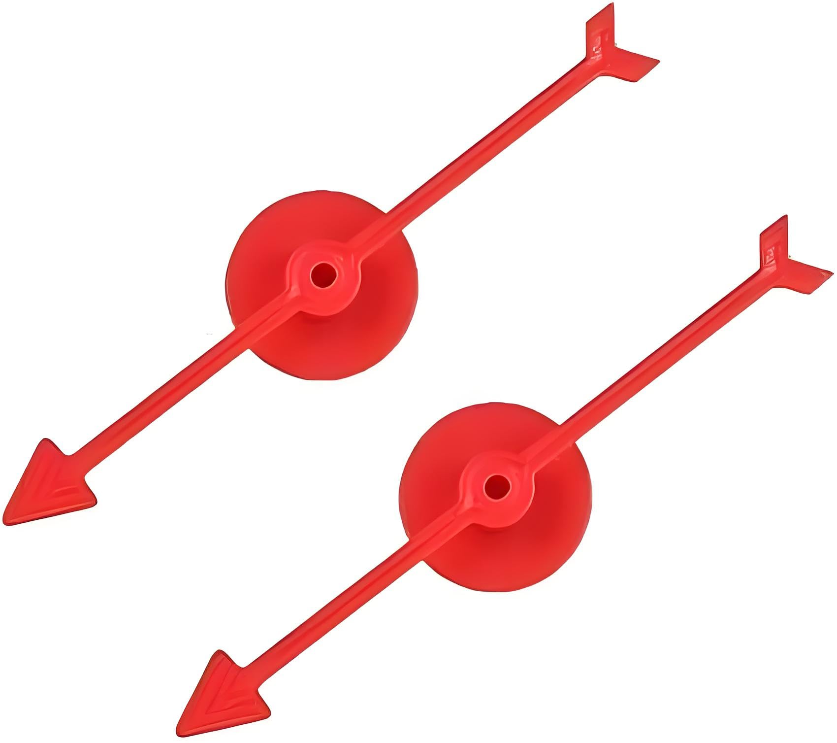 Kryoflare 2Pcs Spinner Game Set, Plastic Arrow Board Games with Suction Cup, School Party and Family Game Accessories 4 InchesSmall Lightweight Arrows (Red)