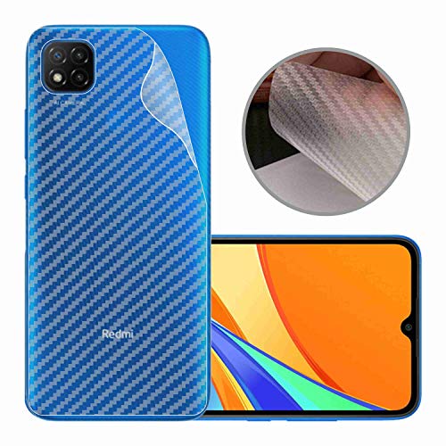 Image of Compatible with Redmi 9C Back Screen Protective Film Carbon Fiber Skin Transparent Screen Guard Sticker