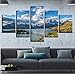Produktbild Hyiiw Modulare Leinwand Malerei Wandkunst Rahmen Drucke 5 Stücke Berge Und Flüsse Bilder Torres Del Paine Nationalpark Poster Decor-30X40Cmx2/30X60Cmx2/30X80Cmx1