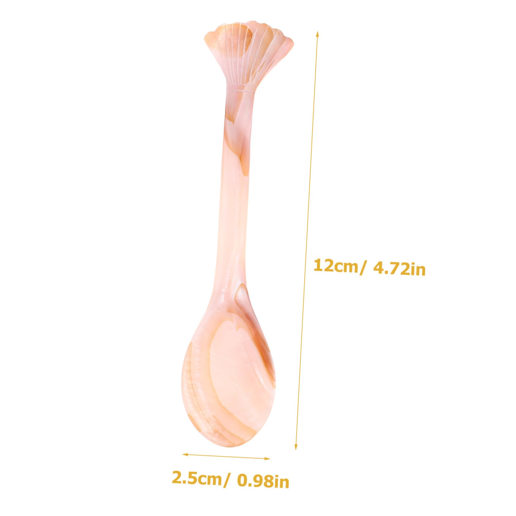 HOLIDYOYO Shell Tableware Soup Spoon Seasoning Spoon Egg Serving Spoon Mini Caviar Spoon Egg Spoons Shell Spoon for Caviar Tasting Spoon Caviar Serving Spoon Cake Dessert Spoon Small Spoons