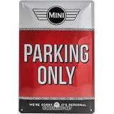 Nostalgic Art Retro Blechschild, Mini – Parking Only Red – Geschenk-Idee für Auto-Fans, aus Metall, Vintage-Design zur Dekoration, 20 x 30 cm