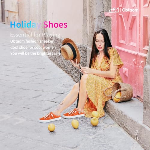 Image of Obtaom Women Canvas Mules Memory Foam Clipper Fashion Sneakers Comfortable Slip-On Mule Backless Holiday Shoes