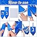 Weekgrat 4 Pack Hanukkah Dreidel Set Hanukkah Table Decorations 12inch Blue Hanukkah Centerpieces Box Decorations Inoor for Hanukkah Party Decorations Art Decor