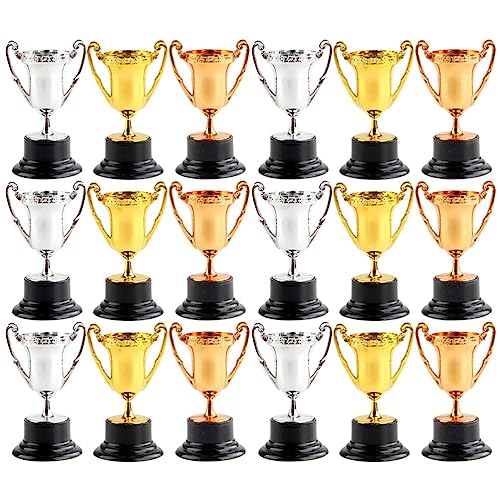 Reviews de Trofeos , listamos los 10 mejores. 47 Toyvian 18 Piezas Mini Trofeos De Premios Trofeo De Plástico Taza Premios De Recompensa En El Aula Trofeo De Logros De Jardín De Infantes Pequeños Trofeos para Niños Mini Casa...