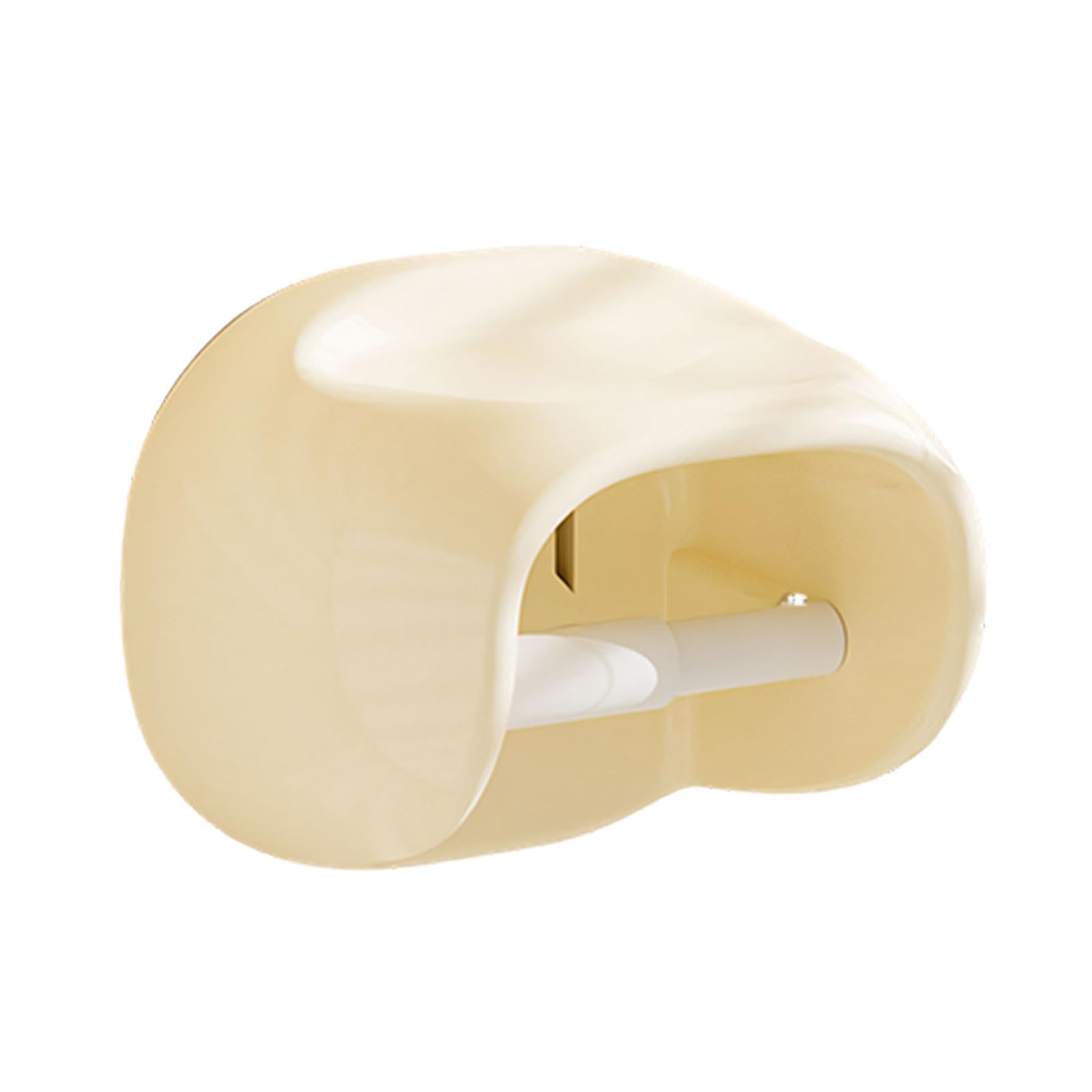 ZEPFJHE Wall Mounted Dispenser and Shelf Space Saving Design Tissue Holder for Small Bathrooms Space Saving Bathroom Shelf
