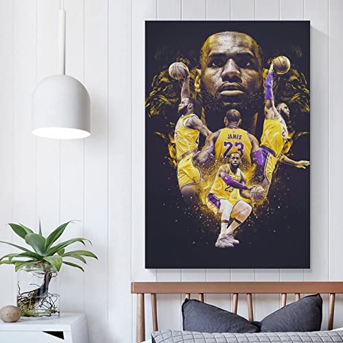 Affiche basket LeBron James 60x90cm sans cadre pour salon