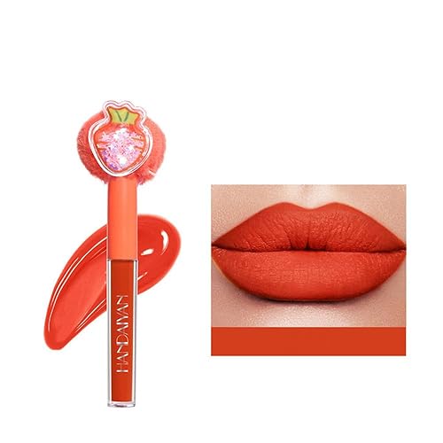 Lápiz labial líquido altamente pigmentado, impermeable, brillo de labios duradero, mate ligero, taza antiadherente, maquillaje de labios (05#)