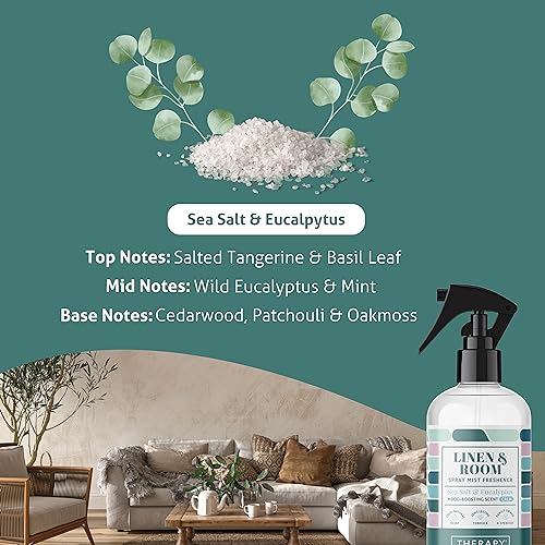Therapy Linen Room Spray Sea Salt & Eucalyptus 8 Oz