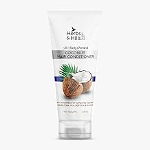 Coconut Hair Conditioner, Enhances Hair Texture, Deep Nourishment & Moisture with Organic Coconut Extract, Anti-Frizz, Sulfate-Free, Paraben-Free Conditioner, For All Hair Types, 100ml