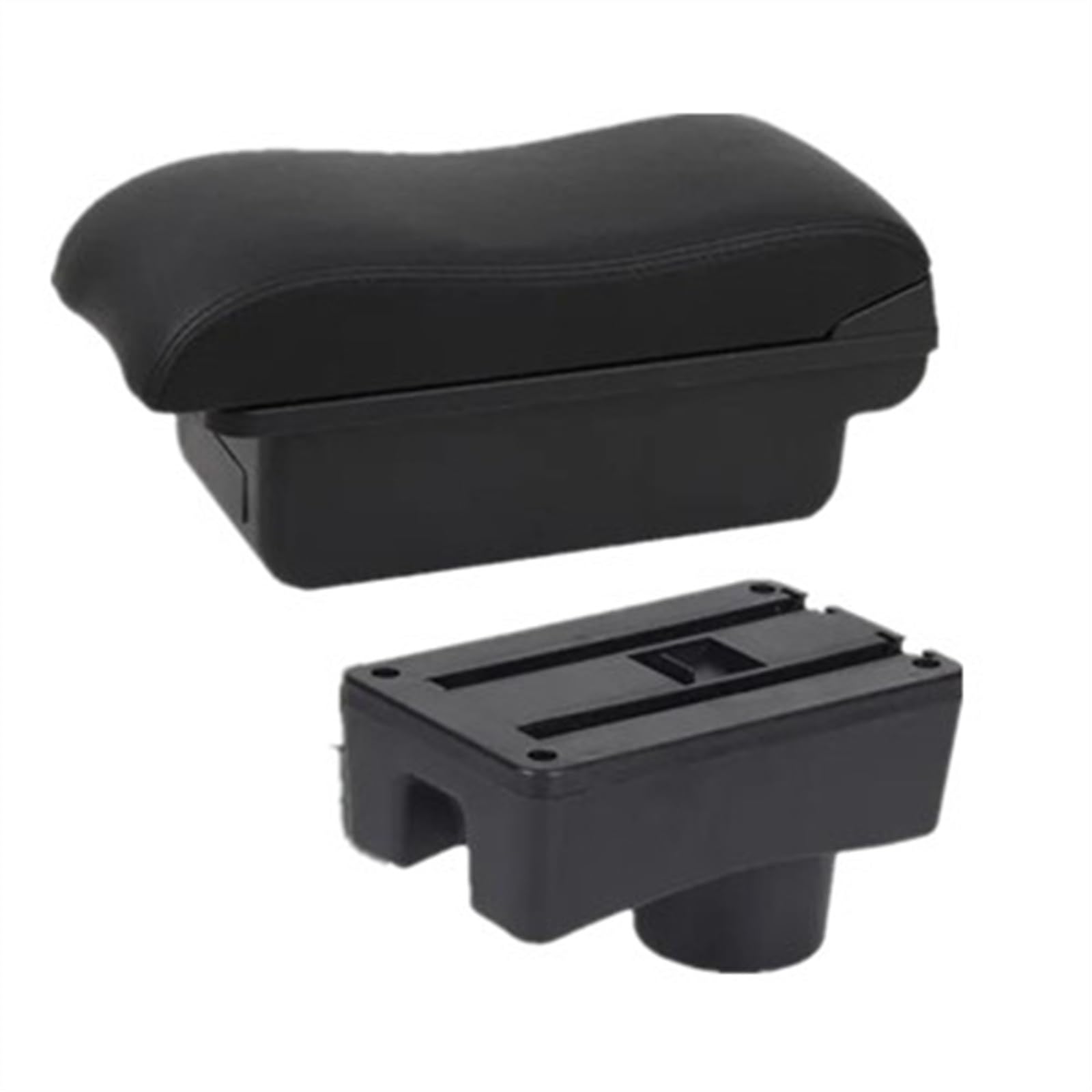 NMJLQW Storage Rack Center Console Armrest Storage Box For Accent For Tagaz Car Interior Parts Modification Accessories(2 black line)