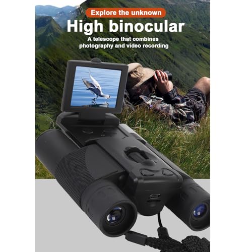 Binoculares digitales 8x con cámara 48MP y pantalla 2 pulg miniatura 2