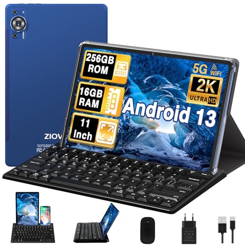 ZIOVO Tablet 11 Pollici Android 13 Tablet PC, 16GB RAM+256GB ROM/TF 1TB, Octa Core, 2.0Ghz, 5G WiFi,...