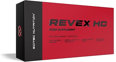 Scitec Nutrition Revex HC | L-Carnitin | HCA | CLA | Aminosäuren | Pflanzenextrakte | Vitamine und Mineralien | mit Koffein, 120 Mega-Kapseln