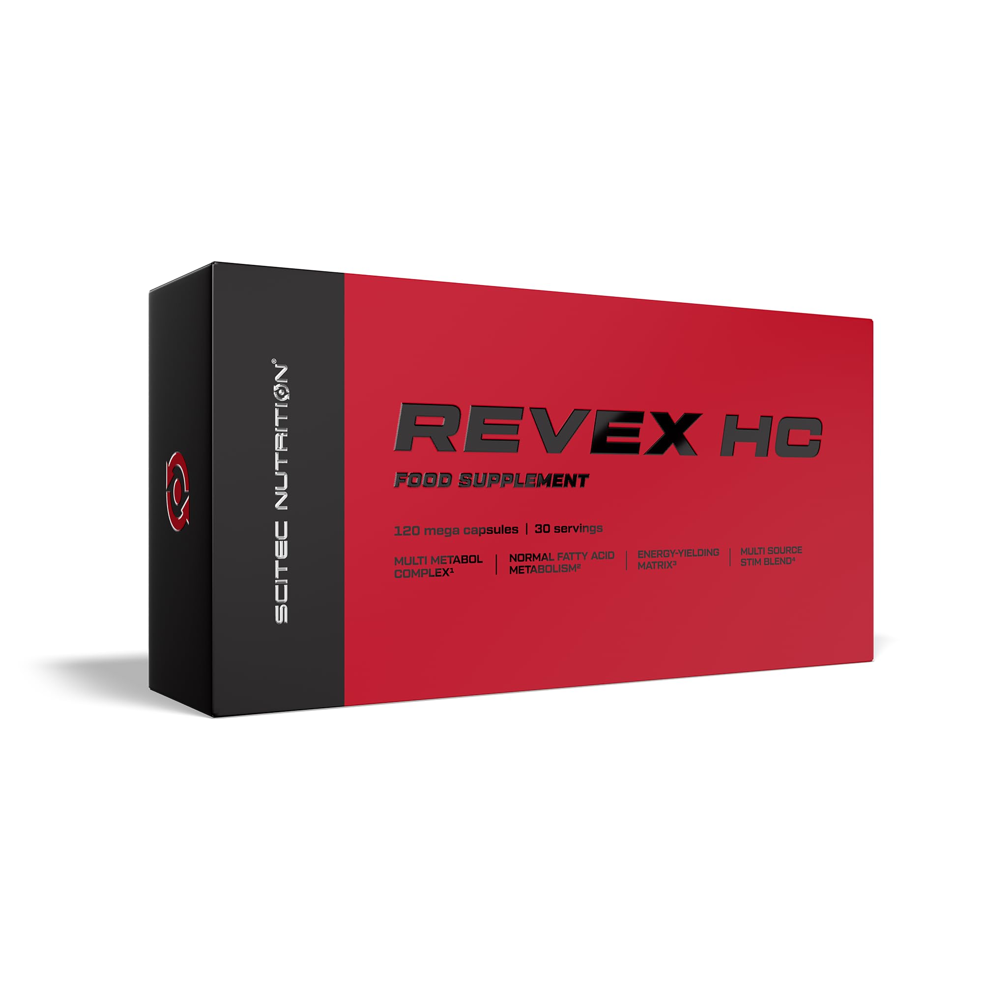 Scitec Nutrition Revex HC | L-carnitina | HCA | CLA | Aminoacidi | Estratti vegetali | Vitamine e minerali | con caffeina, 120 Mega Capsule