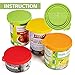 star sound source Silicone Pet Can Covers lids-4 Pack for Pet Dog Cat Food Can Top One Size Fits All Standard Size Dog and Cat Can Tops Universal Silicone Can Lid Cover 4/Pack (4clours)