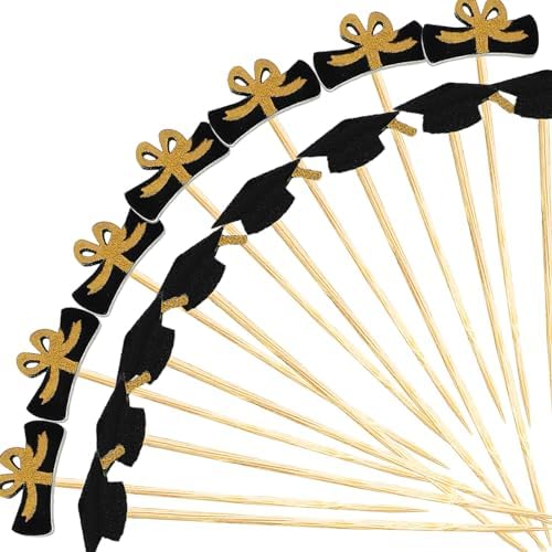100 Pcs Graduation Cocktail Picks Irish 4.7 Inch Bachelor