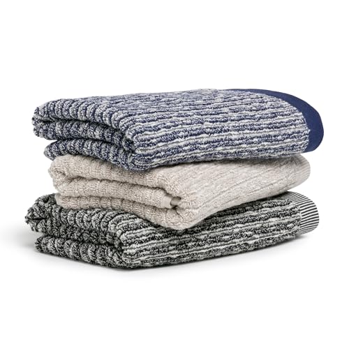 Möve Brooklyn Pinstripe Hand Towel 50 x 100 cm Natural/Deep Sea, Nature/Deep Sea - 042, Handtuch 50x100 cm - Image 3