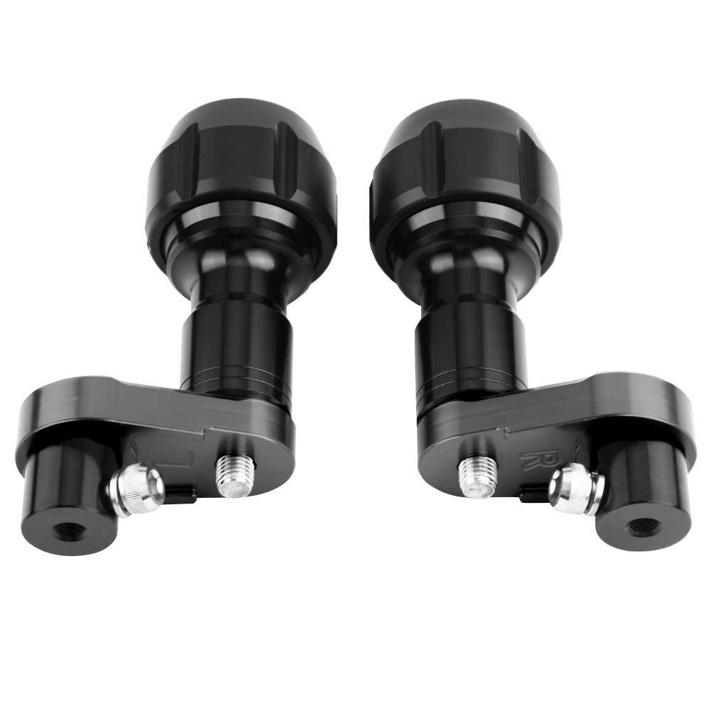 Ausla Slider Crash Slider in Alluminio CNC, Protezione Carenatura Crash Telaio Anodizzato, Protezione Anticaduta in 2 Pezzi Facile da Installare per 400 Ciclisti del 2018 per Uso su Strada (BLACK)