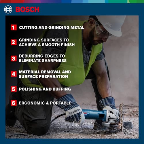 BOSCH Professional GWS 600 Angle Grinder | 670W Power | No-load Speed of 11000 RPM | Versatile Cutting and Grinding Tool | M10 Grinding Spindle Thread | 100 mm Disc | 1 Year Warranty (Image - 3)