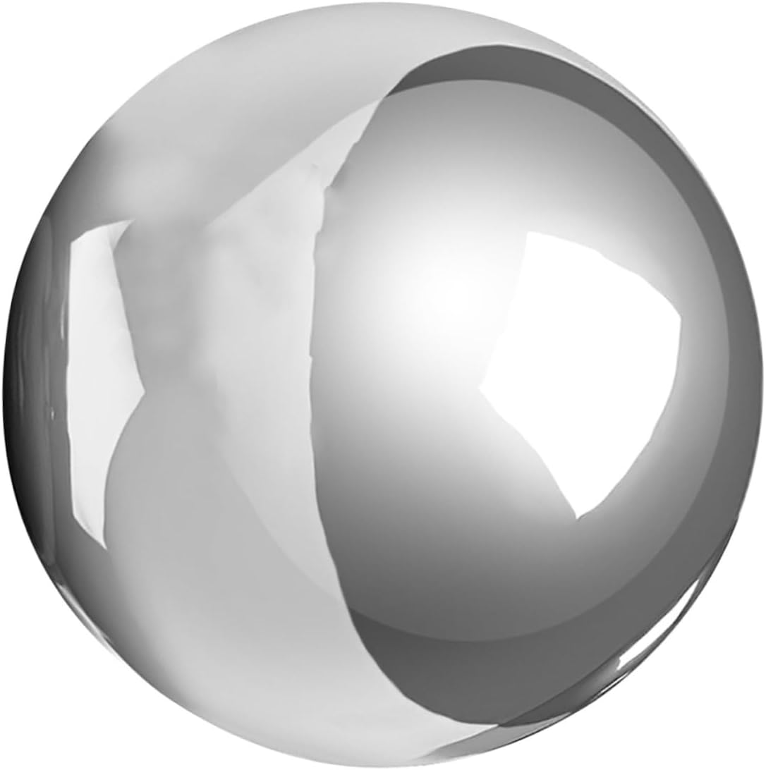 Operitacx Stainless Steel Polished Gazing Globe 11 Inch Mirror Ball Garden Sphere Outdoor Lawn Decoration Reflective Metal Ornament for Patio and Yard