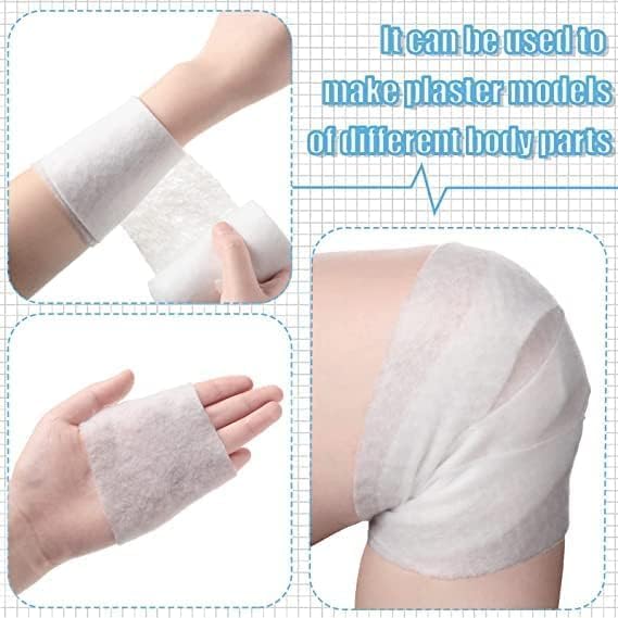 Imbottitura in cotone colato, imbottitura in gesso morbido, dimensioni 10 cm x 3 ml (confezione da 12)