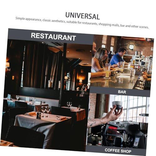 Image of NJ Restaurant Leather Menu Covers Holders screw fitting 9x12 inch Inches, Menu Presenters for Restaurants, Menu Holder: BROWN (4)