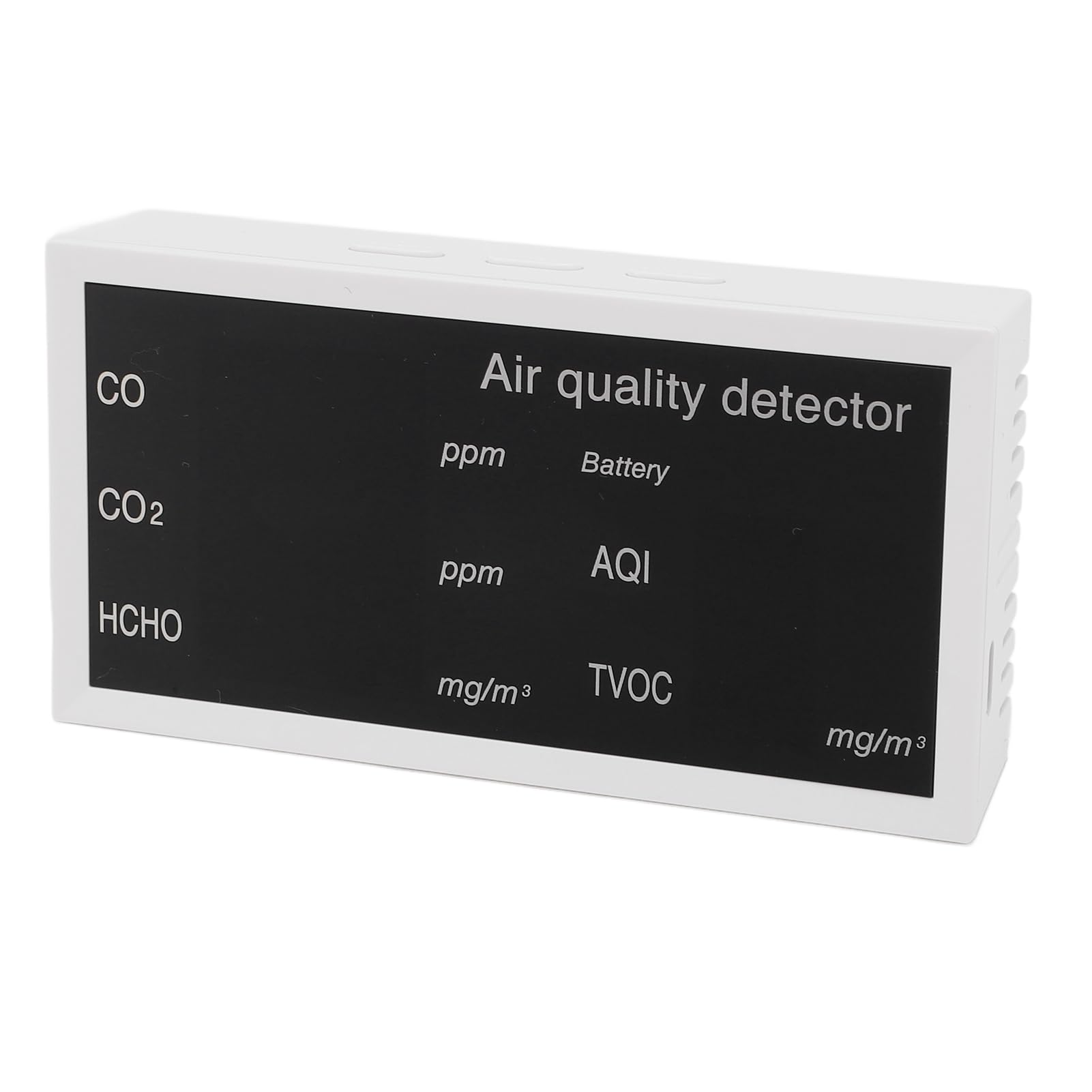 5 in 1 Air Quality Detector, Portable Real Time Display Multifunctional Air Quality Tester for Home, Office, Outdoor Use