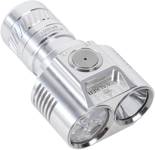 Niwalker ET Mini V2S - Linterna UV de 365 nm linterna magnética de mano con tapa trasera linterna recargable tipo C atenuación de 2100 lúmenes EDC