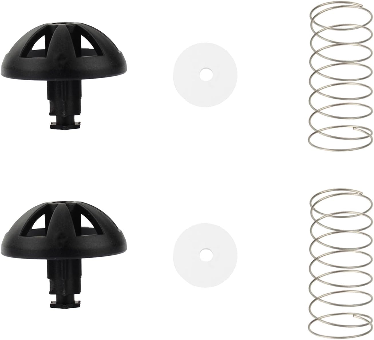 Coffee Machine Brew Basket Bottom Spring Loaded Stopper Kits Replacement For Mr. Coffee Hamilton Brew Basket 185774-000-000,154446-000-000. (BLACK 2 PACK)