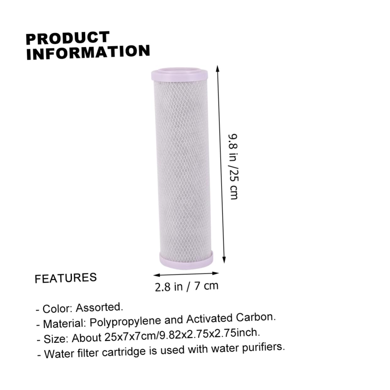 Hemobllo Purificador De Agua De Filtro De Pp y Comprimido Compatible Sistemas De Inversa y Otros Purificadores Filtración Eficaz Para Agua Limpia y Sabrosa