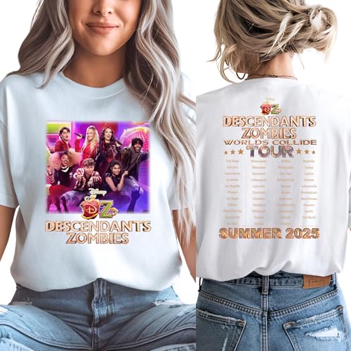 Des.cendant.s Music Zo.mbies Worlds Tour C.ollid.e Shirt Multi2