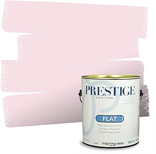 PRESTIGE Interior Paint and Primer in One, Light Rose, Flat, 1 Gallon