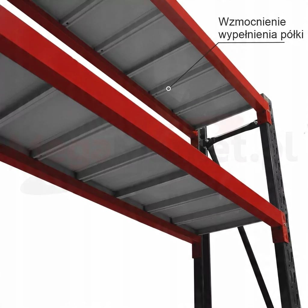 MEGA-M FORTIS regał magazynowy metalowy 4-półkowy moduł dostawny