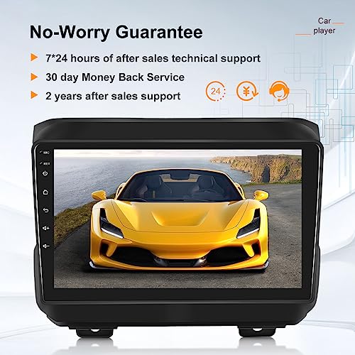 [2G + 32G] Rádio de carro para Jeep Wrangler JL Gladiator JT 2018 2019 2020 2021, 9 polegadas Androi