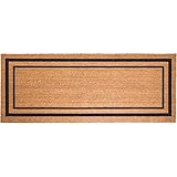 DeCoir 24' x 60' 'Classic Border' Large Coir Double Door Mat