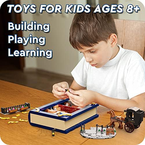 EDUCIRO Ideas City Building Block, Apartment Magic Book Building Toys (680 PCS), Gift Ideals for 8-14 Year Old Boys and Girls Compatible with Lego 5