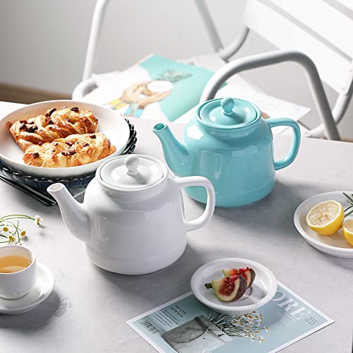 Sweejar 35 Oz Porcelain Tea Pot, Teapot With Removable 18/8 Stainless Steel Infuser, Microwave & Dishwasher Safe Tea Maker thumb #4