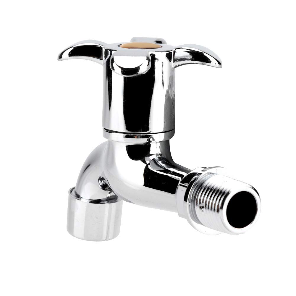 Washing Machine Faucet Sink Wall Mounted Single Handle Bathroom Water Tap Plum Blossom — view 7
