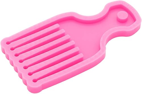 Miniatura 3 de Brillante brillante Peine grande hacer moldes de silicona peine resina moldes de resina epoxi molde de arcilla polimérica molde llavero resina epoxi