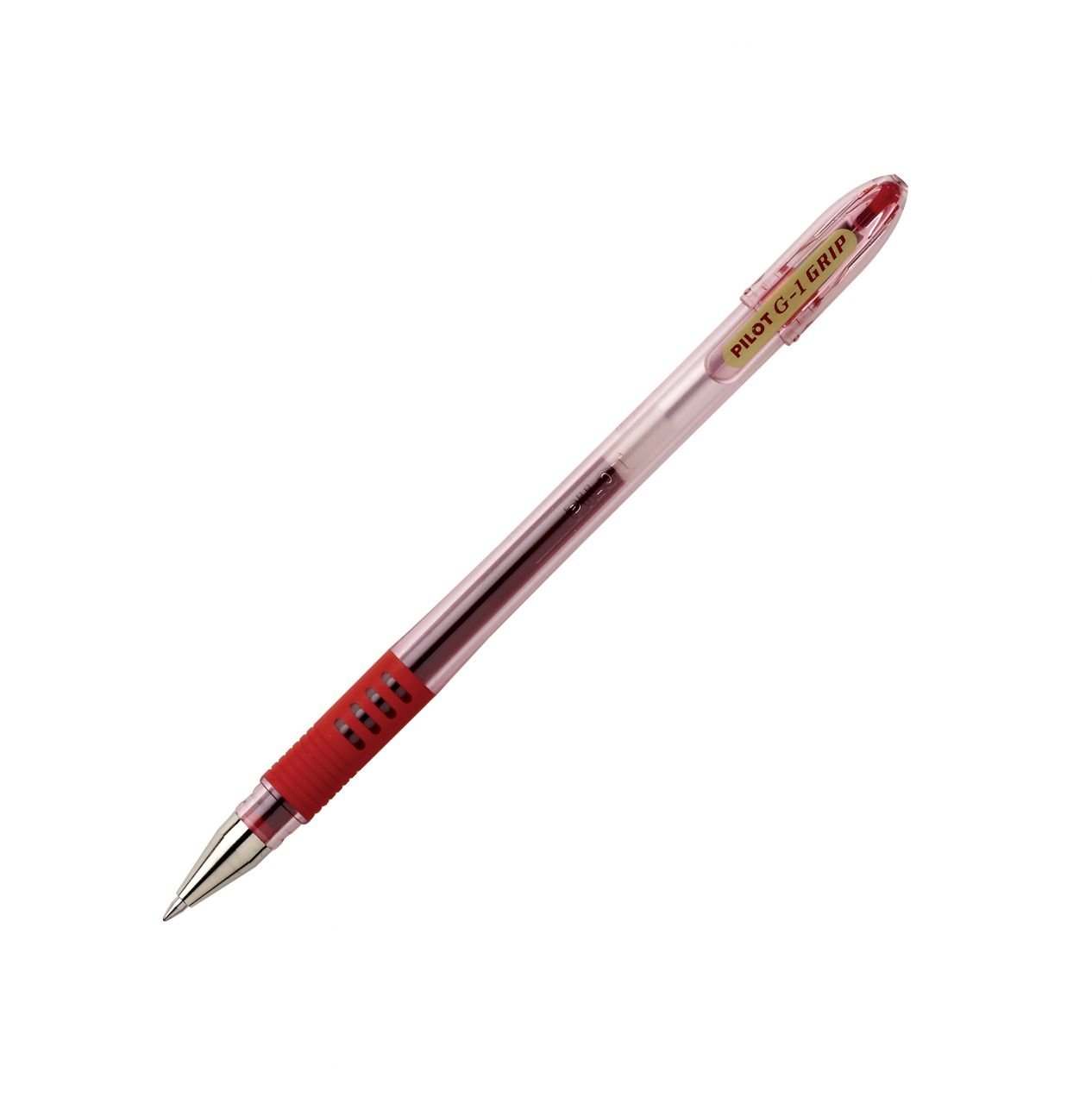 Pilot - Lote de 3 bolígrafos de gel G1 Grip (0,7 mm, trazado 0,5 mm), color rojo