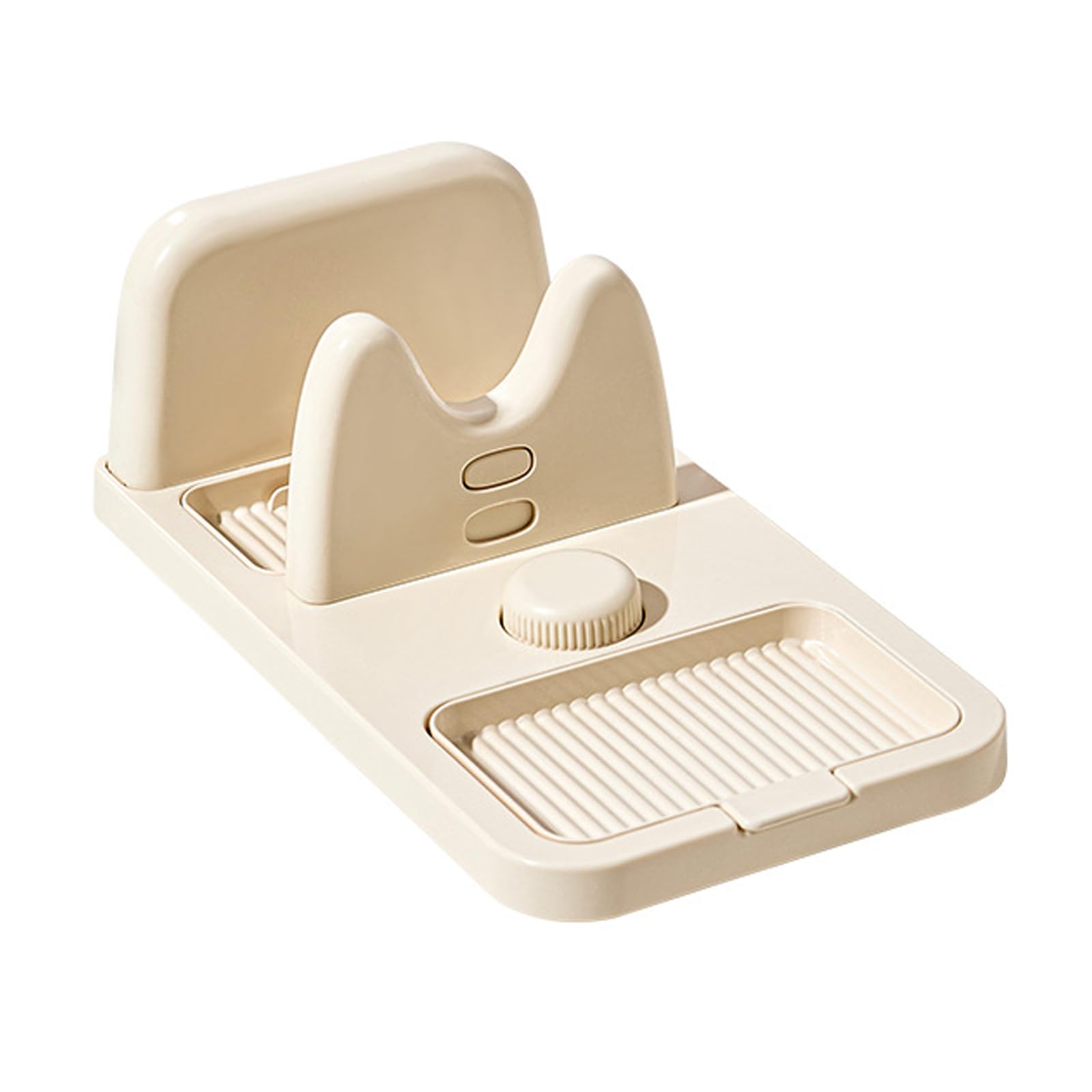 FANGZESHI Kitchen Lid and Spoon Holder ABS Countertop Stand, Keeps Cookware Lids and Cooking Utensils Off the Counter During Soup Prep and Daily Cooking Countertop Drip Tray Kitchen Prep Station